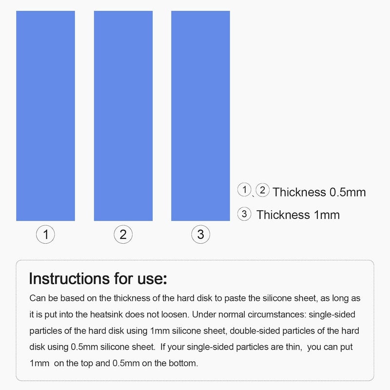 ASTARON M.2 Heatsink 2280 SSD Cooler with Nano Thermal Pads (1mm and 0.5mm) 2280 NVME M2 Thermal Pad Heat Sink for PC/PS5/Gaming Laptops (Red) - Image 4